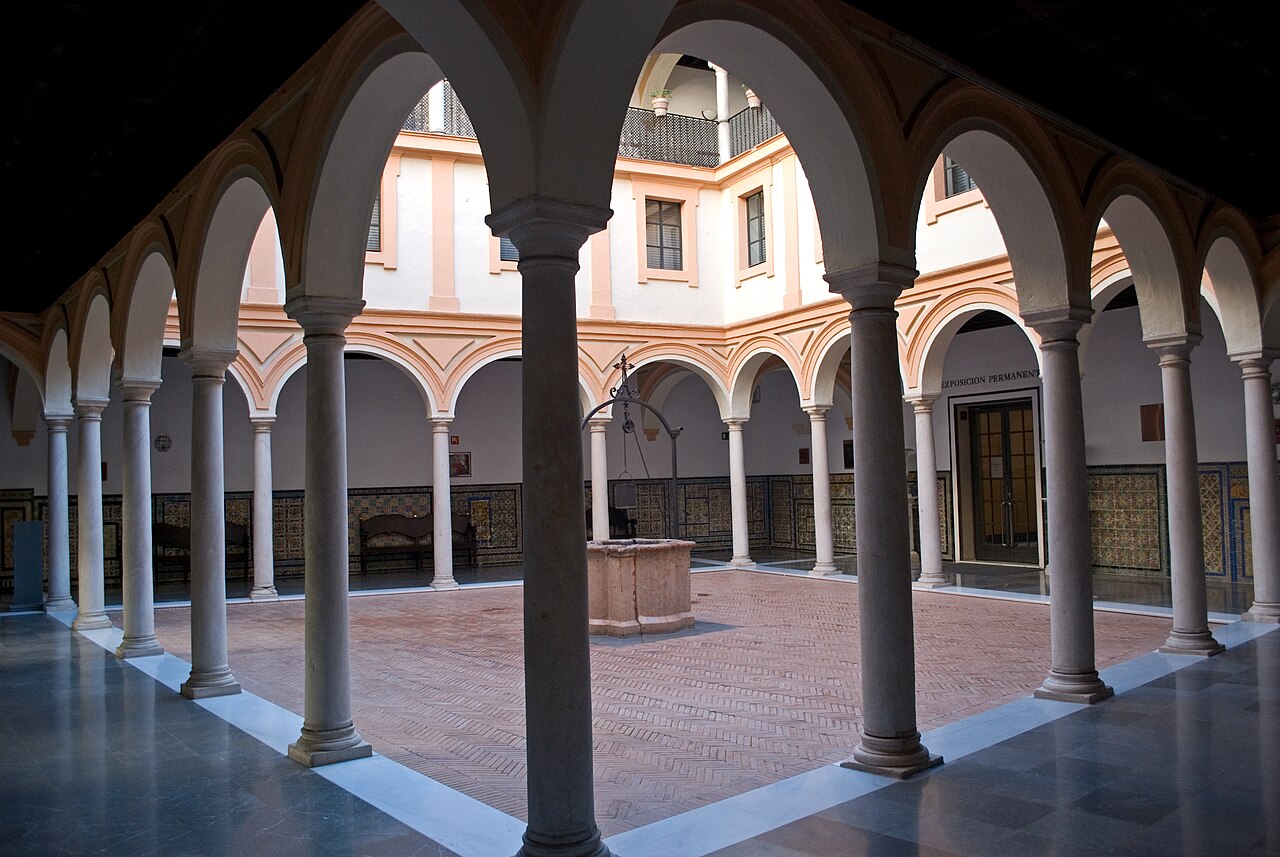 The Claustro del Aljibe courtyard inside Seville’s Fine Arts Museum in 2008.